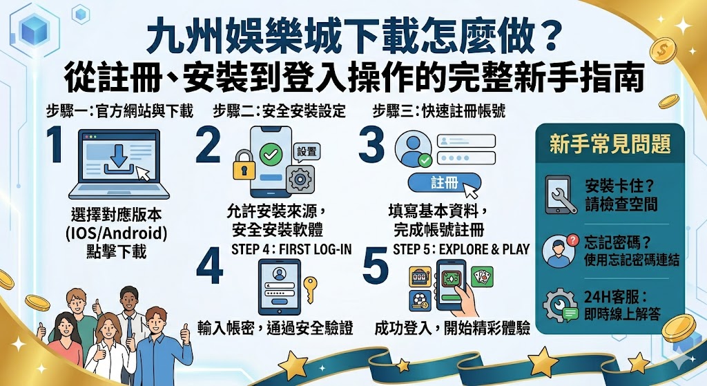 九州娛樂城下載怎麼做？從註冊、安裝到登入操作的完整新手指南